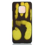 Paste Skin + PC Thermal Sensor Discoloration Case for Huawei Mate 20 Pro(Black green)