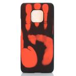 Paste Skin + PC Thermal Sensor Discoloration Case for Huawei Mate 20 Pro(Black red)