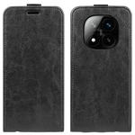 For Xiaomi Redmi Note 14 Pro+ 5G R64 Texture Single Vertical Flip Leather Phone Case(Black)