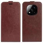 For Xiaomi Redmi Note 14 Pro+ 5G R64 Texture Single Vertical Flip Leather Phone Case(Brown)