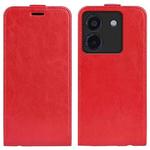 For Xiaomi Poco M7 Pro 5G R64 Texture Single Vertical Flip Leather Phone Case(Red)