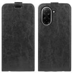 For Redmi A5 4G 173.3mm R64 Texture Single Vertical Flip Leather Phone Case(Black)