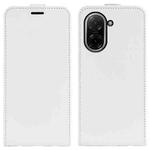 For Redmi A5 4G 173.3mm R64 Texture Single Vertical Flip Leather Phone Case(White)