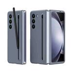 For Samsung Galaxy Z Fold5 5G Skinfeel Shockproof Phone Case with Pen(Dark Grey)