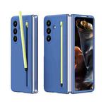 For Samsung Galaxy Z Fold7 5G Skinfeel Shockproof Phone Case, No Pen(Blue)