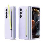For Samsung Galaxy Z Fold7 5G Skinfeel Shockproof Phone Case, No Pen(Purple)