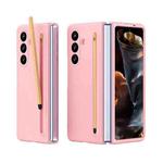 For Samsung Galaxy Z Fold7 5G Skinfeel Shockproof Phone Case, No Pen(Pink)
