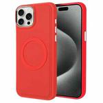 For iPhone 15 Pro Imitation Liquid Skin Feel Plating Magsafe Phone Case(Red)