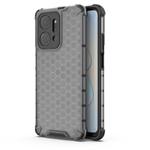 For Honor X7A Shockproof Honeycomb Phone Case(Black)