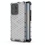 For Honor X7A Shockproof Honeycomb Phone Case(White)