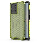 For Honor X7A Shockproof Honeycomb Phone Case(Green)