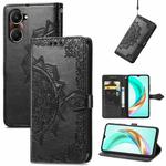 For vivo Y37 Mandala Flower Embossed Leather Phone Case(Black)