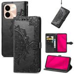 For vivo Y37 Pro Mandala Flower Embossed Leather Phone Case(Black)