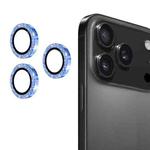 For iPhone 17 Pro / 17 Pro Max ENKAY Hat-Prince Glitter Rear Lens Aluminium Alloy Tempered Glass Film(Blue)