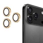 For iPhone 17 Pro / 17 Pro Max ENKAY Hat-Prince Glitter Rear Lens Aluminium Alloy Tempered Glass Film(Gold)