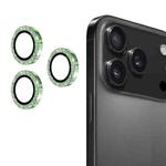 For iPhone 17 Pro / 17 Pro Max ENKAY Hat-Prince Glitter Rear Lens Aluminium Alloy Tempered Glass Film(Deep Green)
