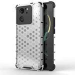 For Xiaomi 13T Shockproof Honeycomb Phone Case(White)