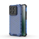 For Xiaomi 14 Shockproof Honeycomb Phone Case(Blue)