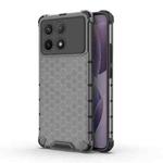 For Redmi K70 Pro Shockproof Honeycomb Phone Case(Black)