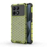 For Redmi K70E Shockproof Honeycomb Phone Case(Green)