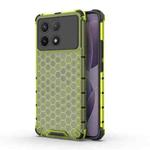 For Xiaomi Poco X6 Pro Shockproof Honeycomb Phone Case(Green)