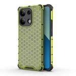 For Redmi Note 13 4G Global Shockproof Honeycomb Phone Case(Green)