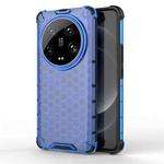 For Xiaomi 14 Ultra Shockproof Honeycomb Phone Case(Blue)