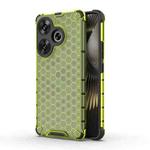 For Xiaomi Redmi Turbo 3 Shockproof Honeycomb Phone Case(Green)
