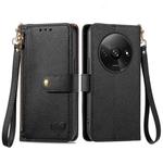 For Xiaomi Redmi A3 4G Love Zipper Lanyard Leather Phone Case(Black)