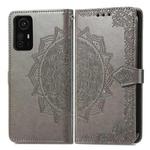 For Xiaomi Redmi Note 12S Mandala Flower Embossed Leather Phone Case(Grey)