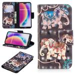 3D Colored Drawing Pattern Horizontal Flip Leather Case for  Huawei P20 Lite, with Holder & Card Slots & Wallet(Two Elephants)