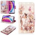 3D Colored Drawing Pattern Horizontal Flip Leather Case for  Huawei P20 Lite, with Holder & Card Slots & Wallet(Cat)