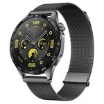 For Huawei Watch GT 4 46mm Milan Daul Magnetic Steel Mesh Watch Band(Gray)