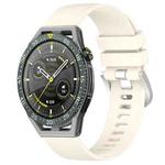 For Huawei Watch GT3 SE 22mm Liquid Glossy Silver Buckle Silicone Watch Band(Starlight Color)