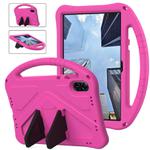 For Honor Pad X9a EVA Shockproof Tablet Case with Holder(Rose Red)