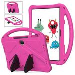 For Honor Pad 9 12.1 2023 EVA Shockproof Tablet Case with Holder(Rose Red)