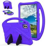 For Honor Pad 10 2025 EVA Shockproof Tablet Case with Holder(Purple)