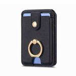 Magsafe Cross Vertical Card Bag Case For iPhone 15 / 14 / 13(Black)