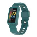 For Fitbit Charge 6 / 5 / 4 / 3 Armor Integrated TPU Watch Band(Pine Green)