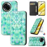 For Realme 11 5G Global CaseNeo Colorful Magnetic Leather Phone Case(Emeralds)