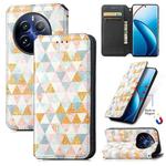 For Realme 12 Pro CaseNeo Colorful Magnetic Leather Phone Case(Nordic Rhombus)