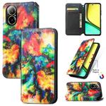 For Realme C67 4G CaseNeo Colorful Magnetic Leather Phone Case(Colorful Cloud)