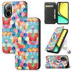 For Realme C67 4G CaseNeo Colorful Magnetic Leather Phone Case(Magic Space)