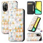 For Realme C67 4G CaseNeo Colorful Magnetic Leather Phone Case(Nordic Rhombus)