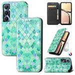 For Realme C65 CaseNeo Colorful Magnetic Leather Phone Case(Emeralds)