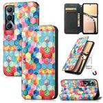 For Realme C65 CaseNeo Colorful Magnetic Leather Phone Case(Magic Space)