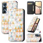 For Realme C65 CaseNeo Colorful Magnetic Leather Phone Case(Nordic Rhombus)