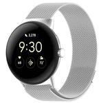 For Google Pixel Watch 2 Milan Magnetic Steel Mesh Watch Band(Silver)