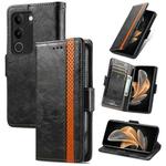 For vivo S17 CaseNeo Splicing Dual Magnetic Buckle Leather Phone Case(Black)