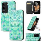 For vivo S17 CaseNeo Colorful Magnetic Leather Phone Case(Emeralds)